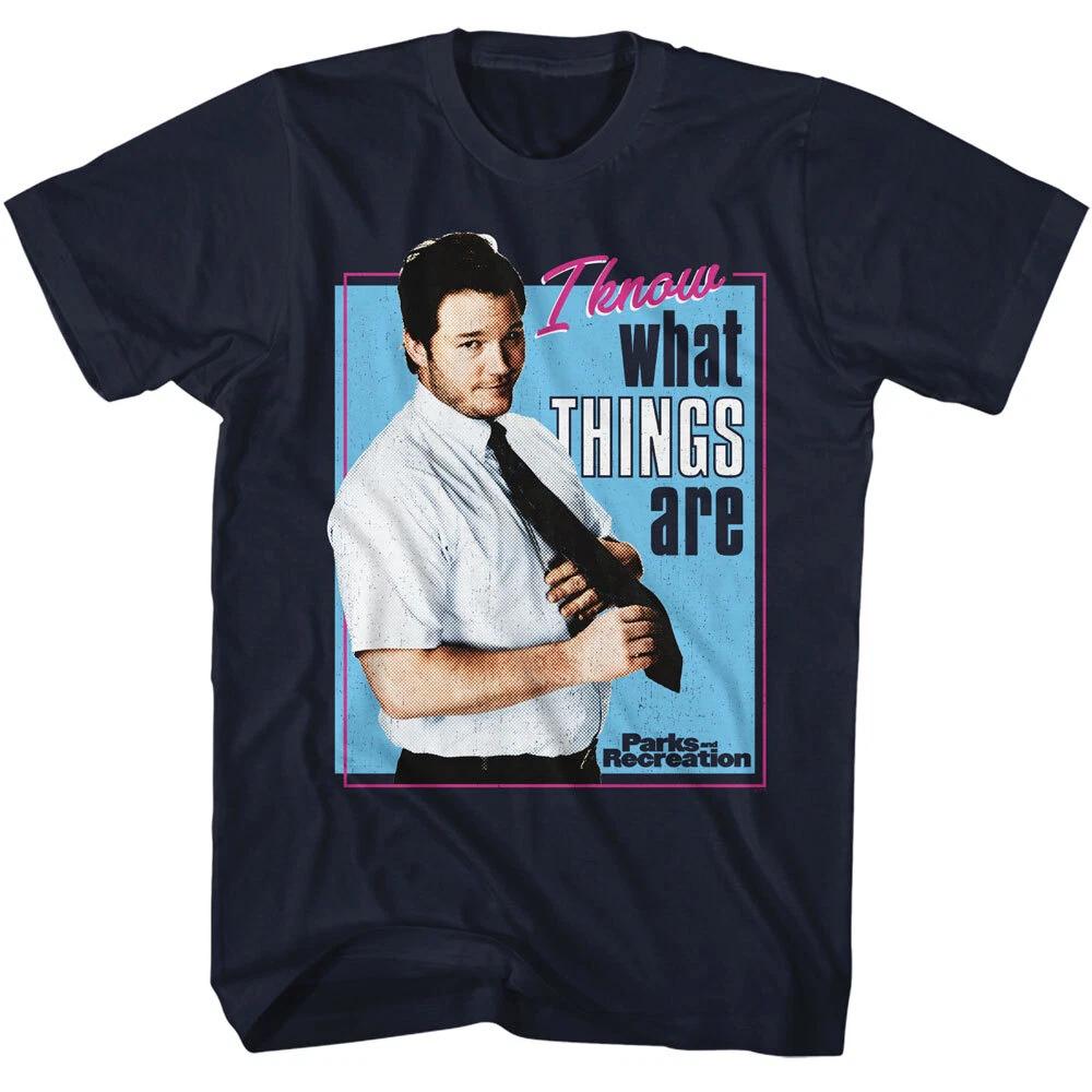 Parks and Recreation Andy I Know What Things Are Men s T Shirt L