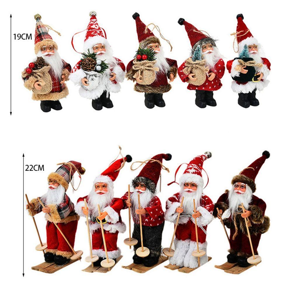 Ornaments Home Table Decor Hanging Pendants Santa Claus Doll Santa Figure Christmas Decorations