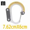 Hybrid Gear Clip - Carabiner Rotating Hook Clip Non-Locking Strong Clips for Camping Fishing Hiking Travel Backpack Out