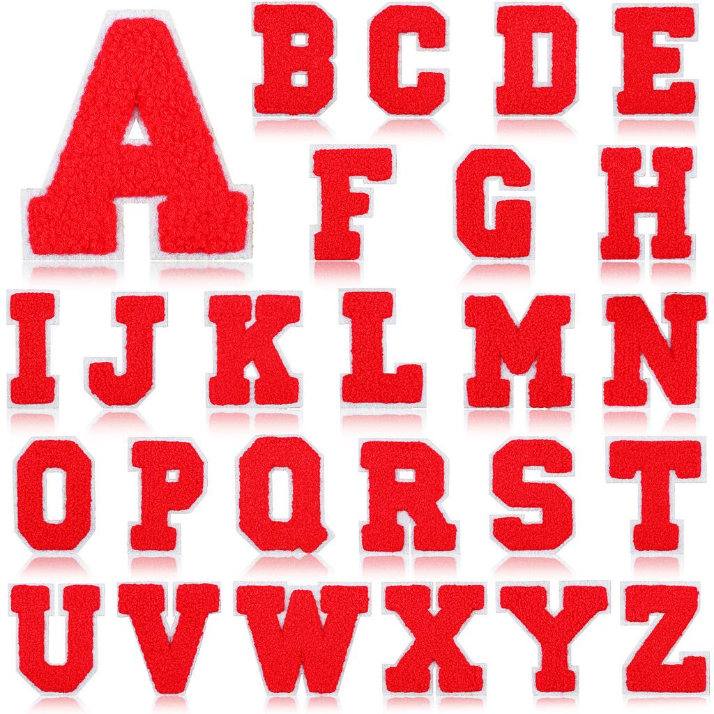 7Cm White Background Pink Character Embroidery Cloth Sticker English Towel Embroidery Letter Computer Embroidery Chapter Boy Embroidery Post