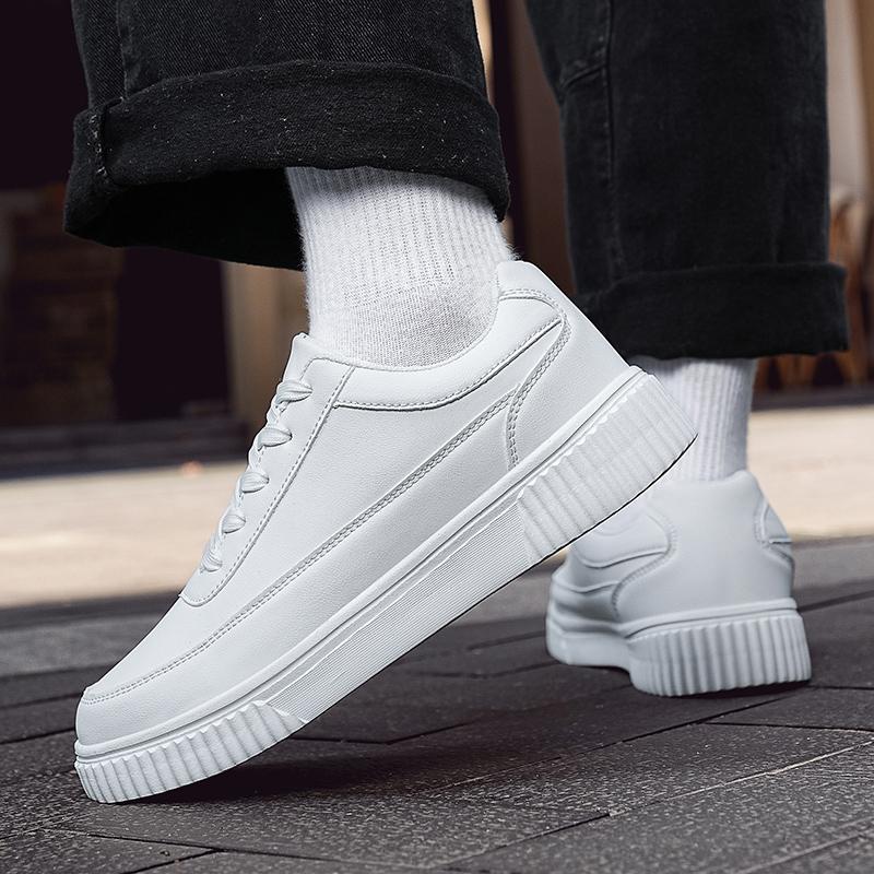 Men Skateboard Shoes Women White Sport Shoes Couple Black Wide Palm Basketball Shoes Large Size Sneakers