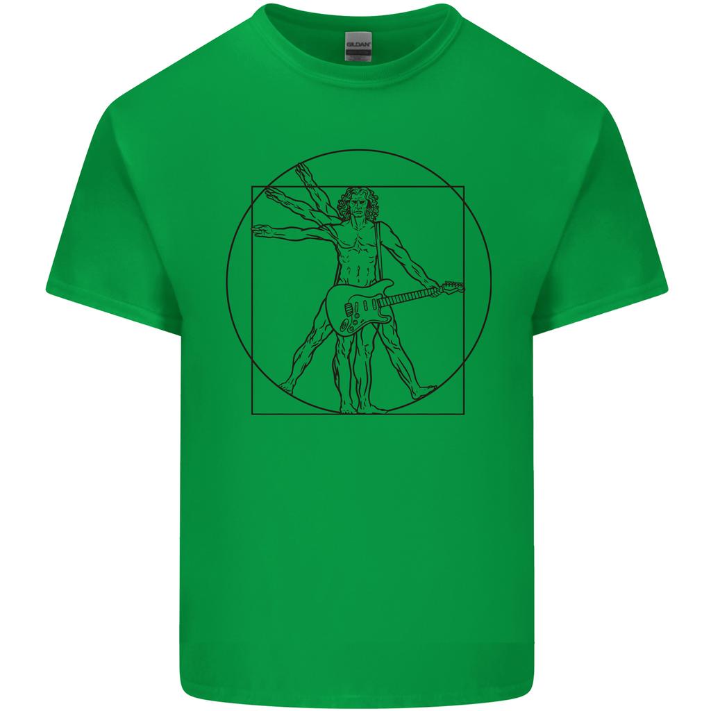 Guitar Vitruvian Unisex Guitarist Unisexs Light Cotton TShirt