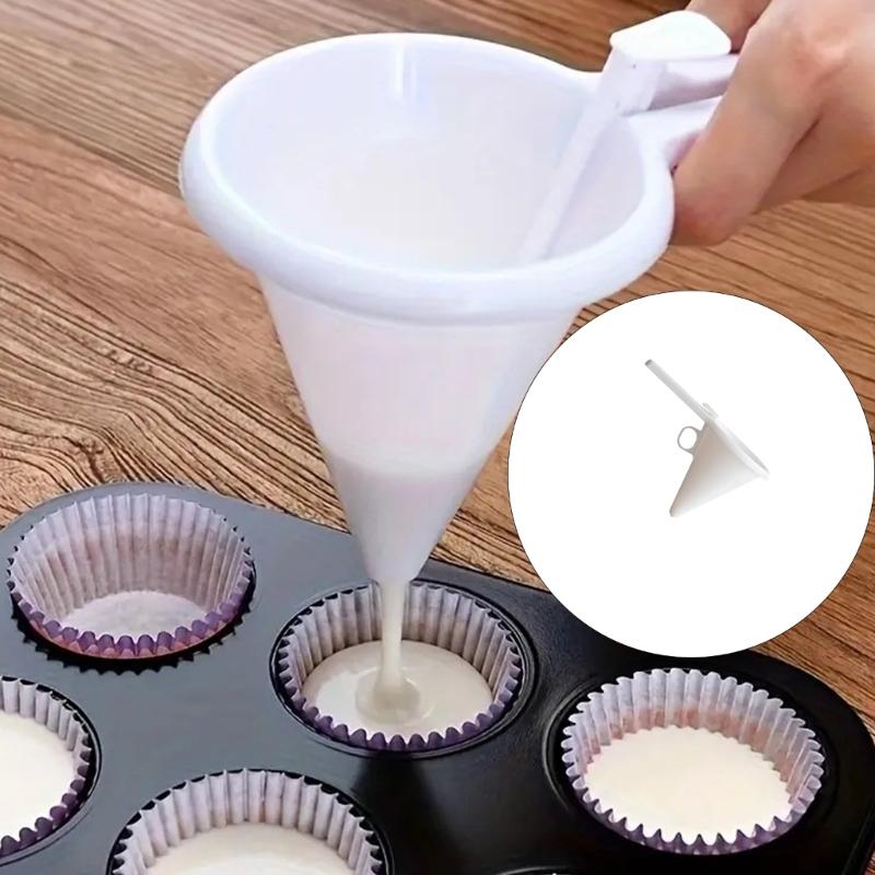 Portable Cake Dispensing Funnel Manual Batter Dispenser Safe PP Construction Accurate Pouring Baking Accessory