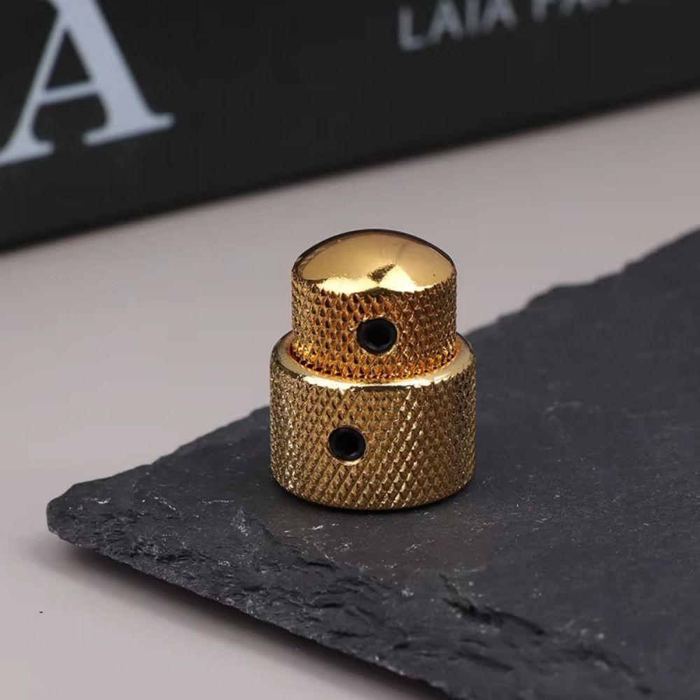 3Pcs Portable Dual Concentric Stacked Control Knobs Tone Volume Blend Knobs Cover Guitar Parts