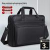Men's Canvas Briefcase: 15.6" Laptop Handbag, 17" Large Capacity Work Crossbody