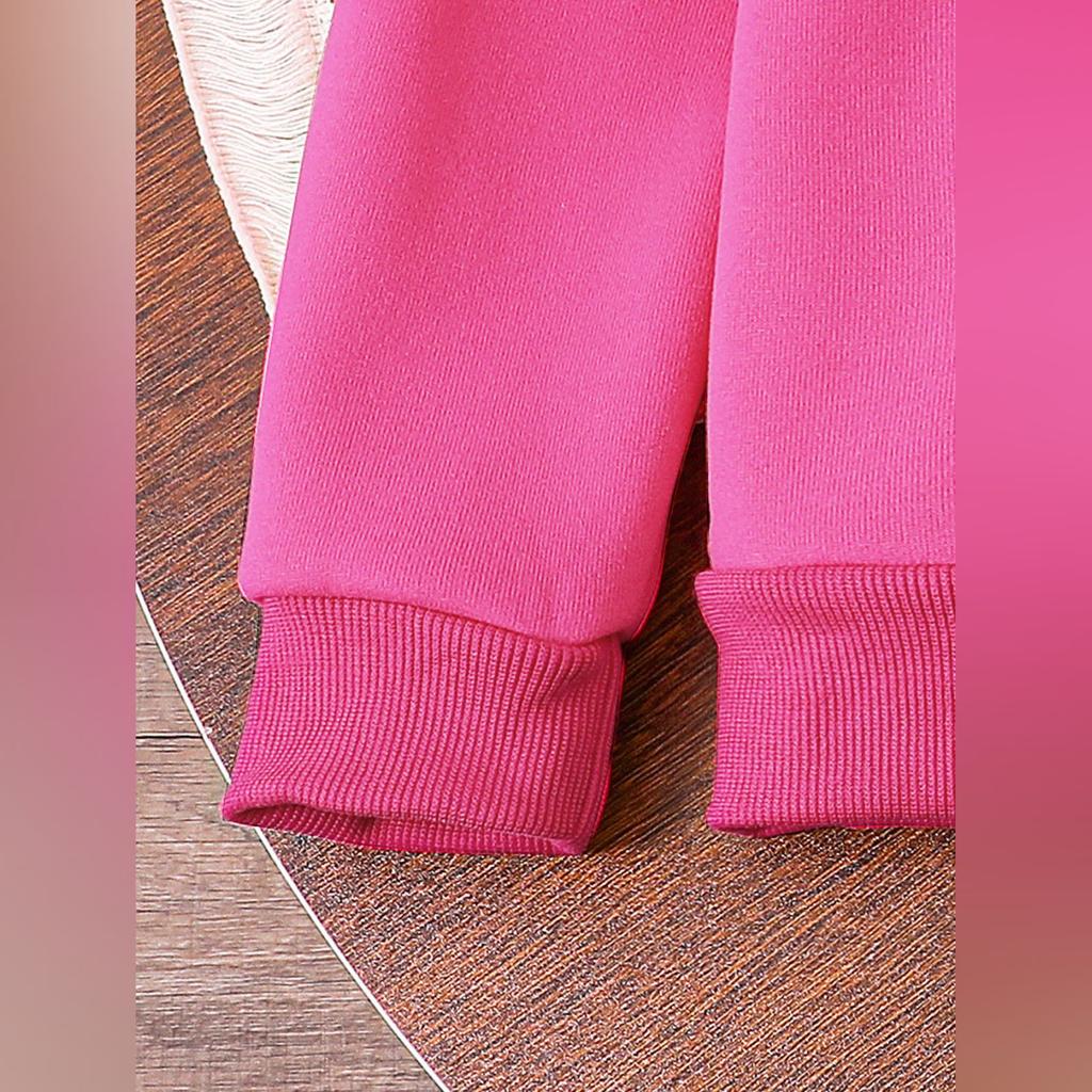 Kids Cartoon Casual Fashion Outfit Set Long Sleeve Top & Pants
