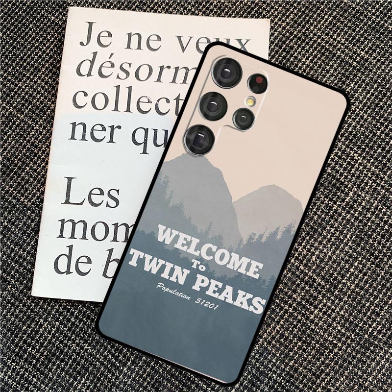 Welcome To Twin Peaks Cover For Samsung Galaxy S24 Ultra S22 S23 Plus S20 S21 FE S8 S9 S10 Note 10 20 Ultra Case