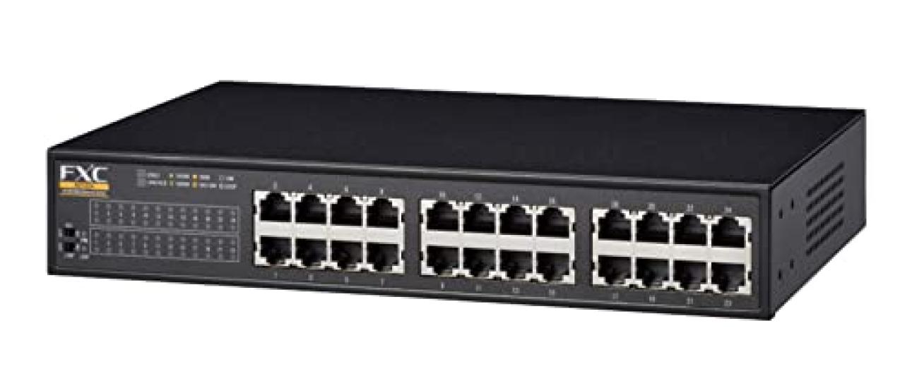 

FXC Loop Detection 24 Port Gigabit Fanless Switching Hub NS1224 [Warranty Included]