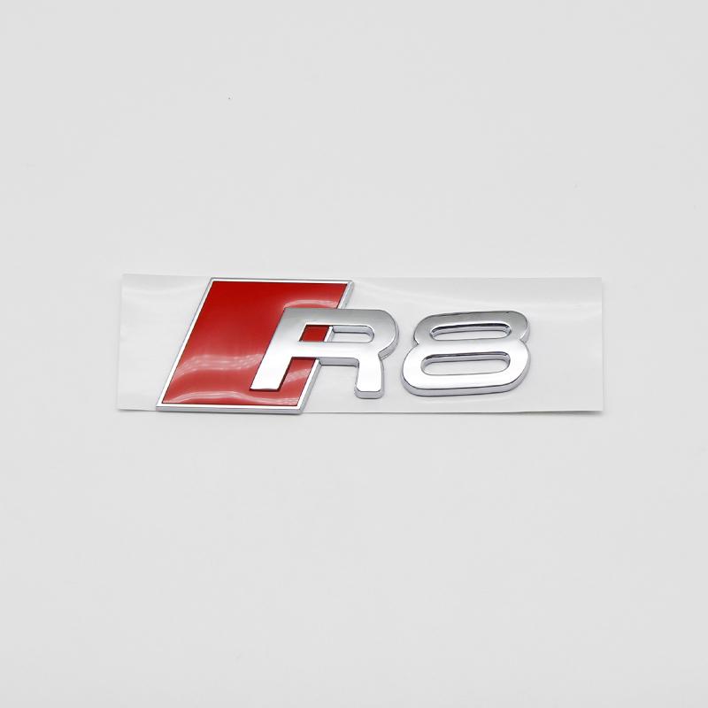 2026 3D ABS Gloss Black Chrome Rear Decklid Lettering Insignia For AQ2 SQ8 SQ7 SQ5 SQ3 R8 RS Performance Replacement Tuning Accessor
