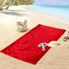 Red Beach Towel with Patterned "P" Design Patterned beach towel quick dry perfect for travel outdoor sports jogging the beach and swimming