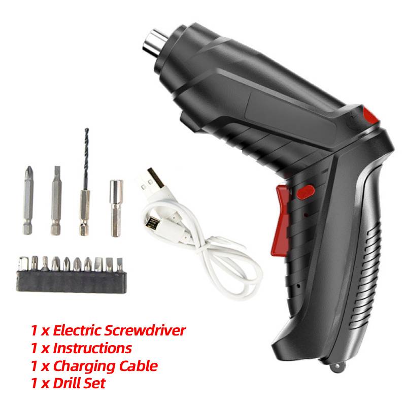 3.6V Powerful Impact Drill Screwdriver LED Lighting Electric Power Set Portable Mini Wireless Screwdriver Household Power Tool