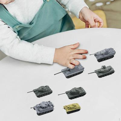 8 Pieces DIY 1/144 Tank Model Toy Collection for Children Multipurpose Assembly