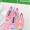 Unicorn Phone Case for Samsung Galaxy A01,Push Bubble Soft Silicone Pop Shockproof Protecive Case for SamsungFidget Toys Case for Samsung Galaxy A10E/