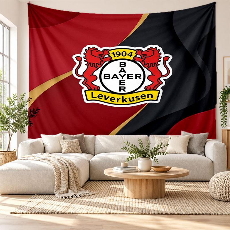Bayer Leverkusen Football Wall Tapestry, Soft Fabric Wall Hanging, Decorative Backdrop For Bedroom Home Wall Art