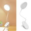 LED Desk Lamp Rechargeable 3 Modes Dimming Brightness Sensitive Control Eye Care Clip On Book Reading Light for Bedroom
