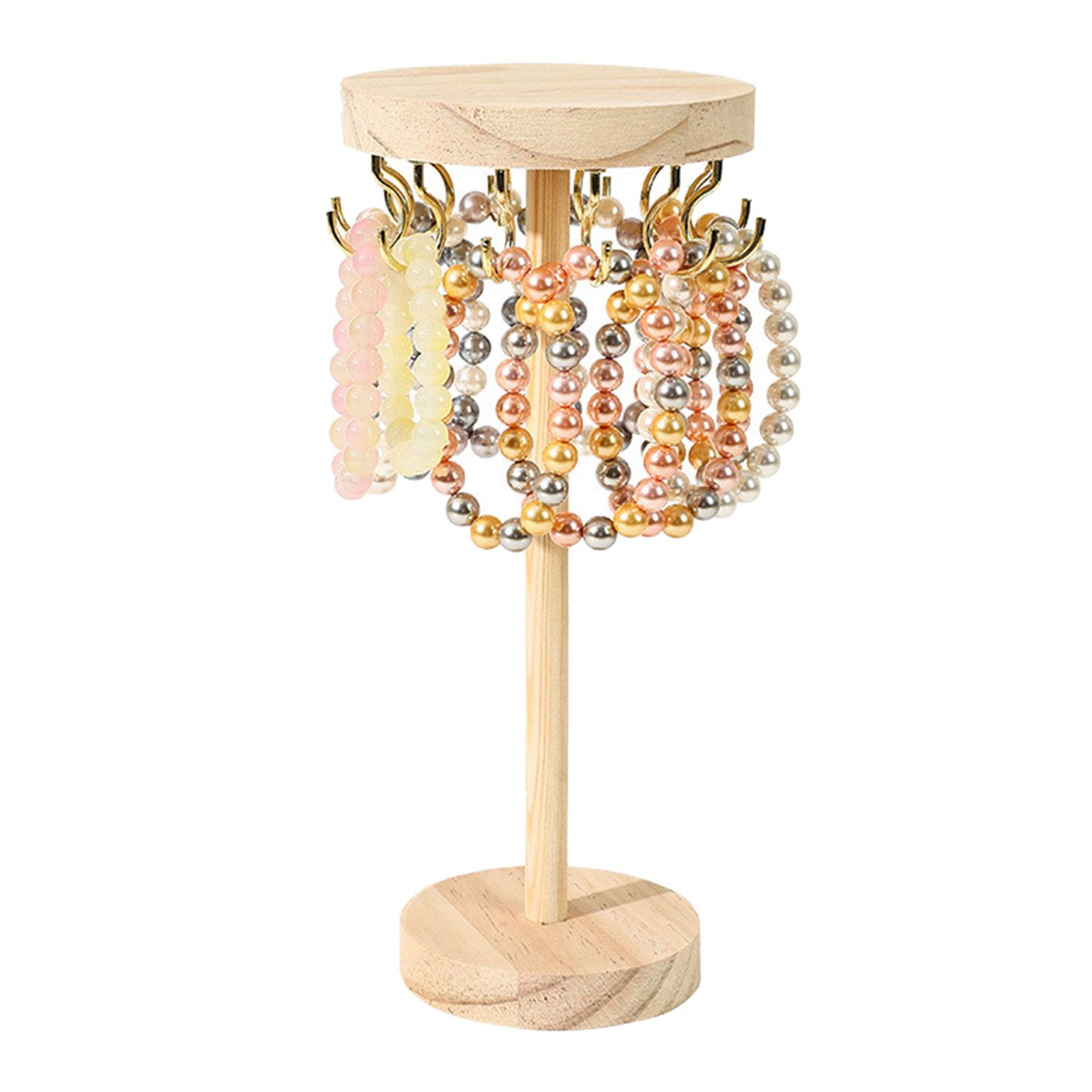 

Элегантная подставка-органайзер для ожерелий с регулируемыми крючками. Стильный дизайн для домашнего аксессуара и розничного бытового использования. 1