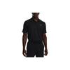 Under Armour Solid Color Breathable Golf Short Sleeve Polo Men Tops Black 1377374-001