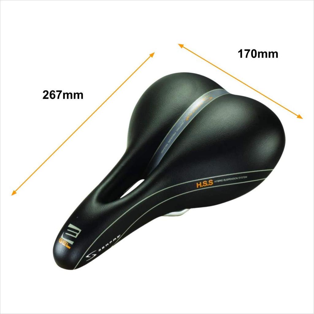 SERFAS Bicycle Saddle Comfort Shock Absorption Egel Hybrid Cutout EG-8240C