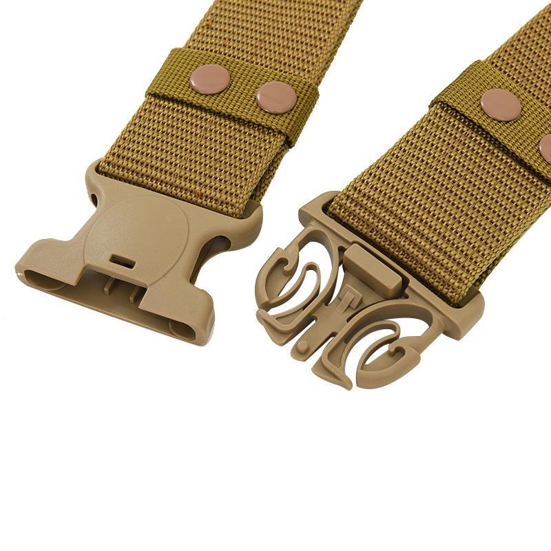 Cross-Border Magic Tape Tactical Canvas Belt for Military Training & Outdoor Use