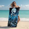 Personalized Zombie Girl Hair Beach Towel Microfiber Beach Towel Thin Absorbent for Beach Swimming Yoga Bath Sports. 0910310