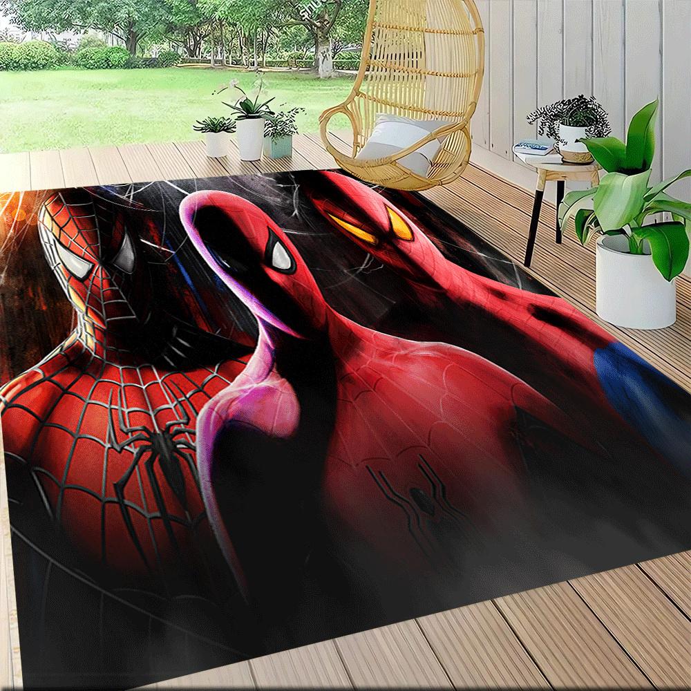 1pz Tappeto Area Tappeto Spider-man, Camera da Letto e Sala Giochi Durevole, Resistente alle Macchie e Facile da Pulire, Soggiorno