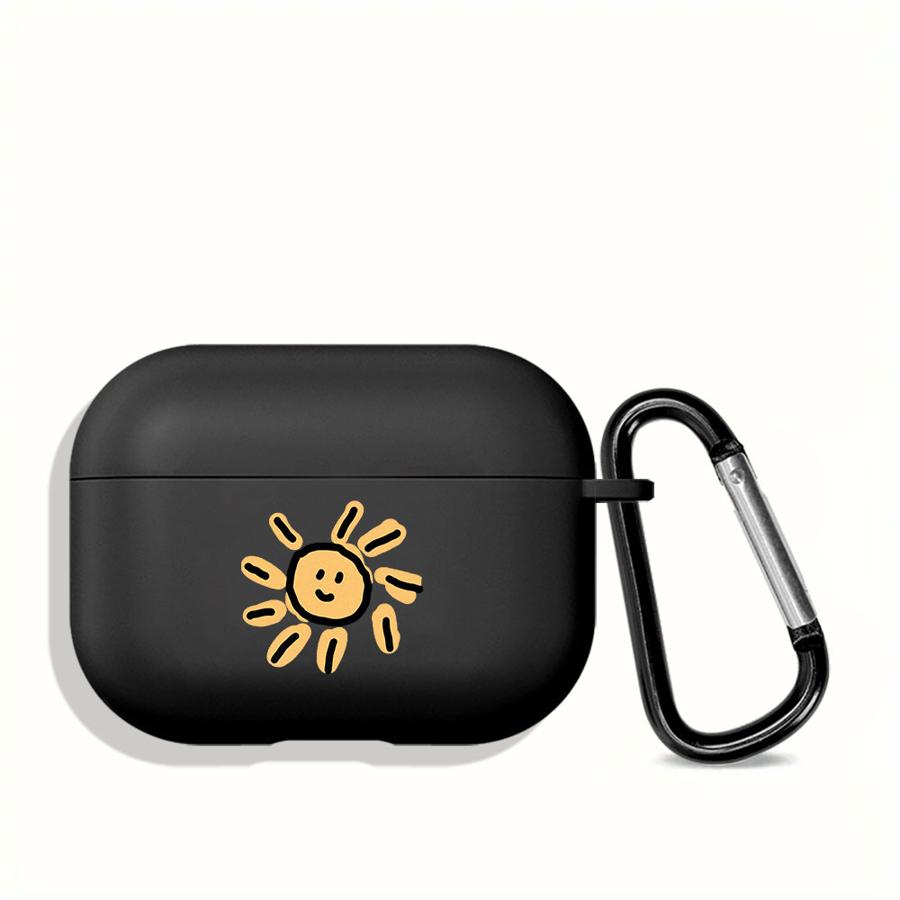 Cartoon Sun Moon Earphone Cases Cover Case For Airpods 4 Pro3 1 3 Pro Pro2 2