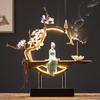 Creative New Chinese-style LED Light Ring Reverse-flow Scented Item, Living Room Entrance Decoration,Zen-themed Handicraft Item