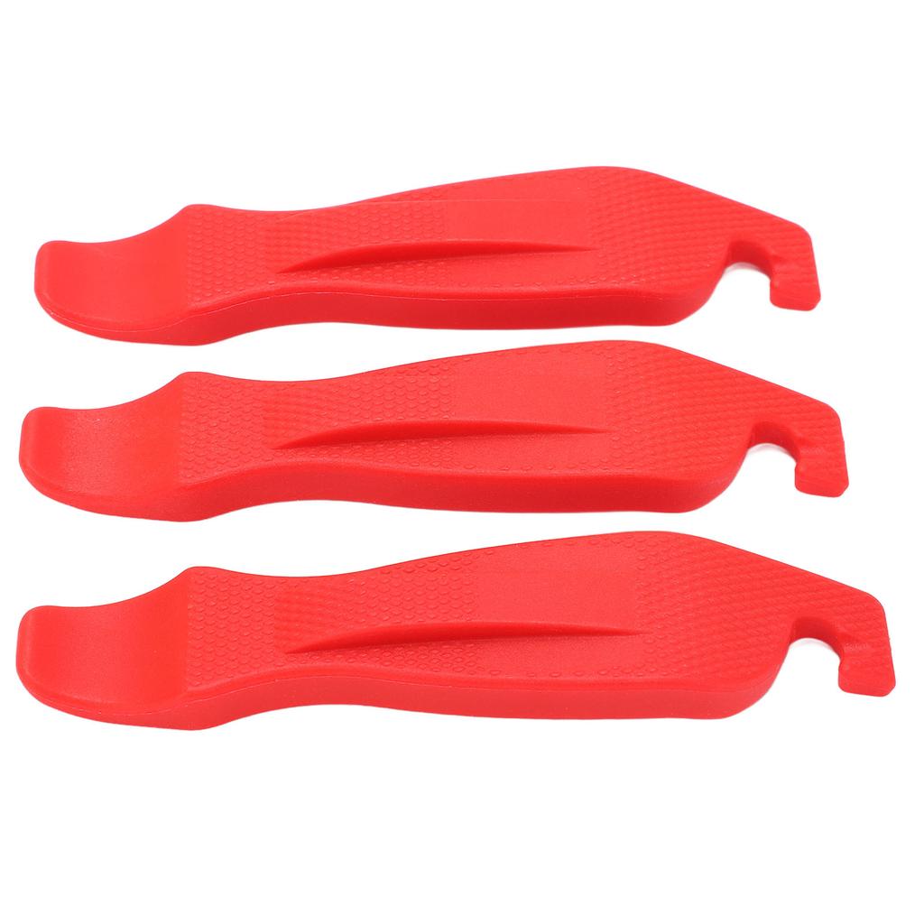 3 stk Sykkeldekk Dekkspak Nylon Dekkspak Sklisikker Høy Hardhet Sykkeldekkspak ReparasjonsverktøyRød