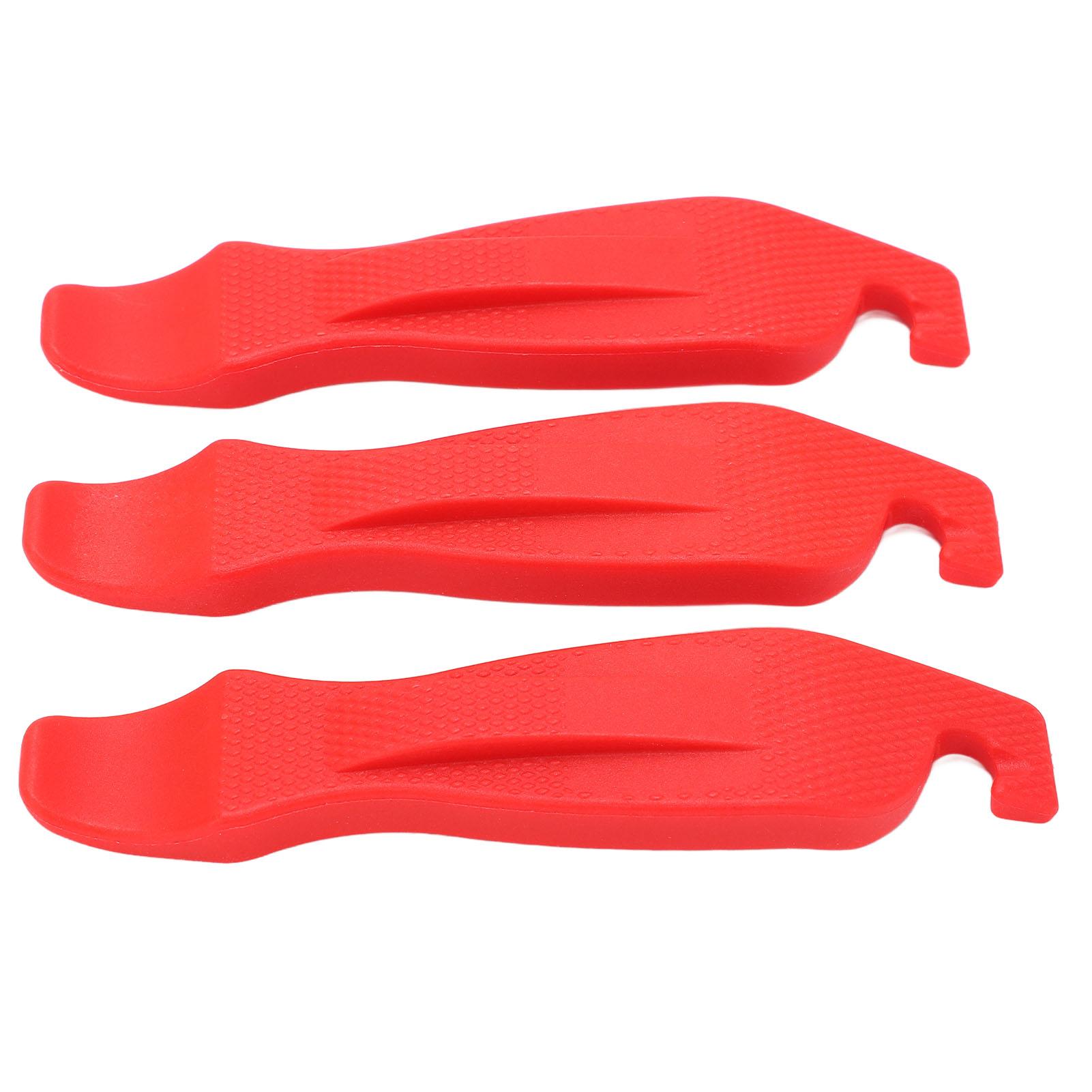 

3 шт. Монтажка для велосипедных шин, нейлоновая, противоскользящая, высокой твердости, инструмент для ремонта велосипедных шин, красная