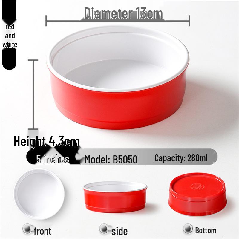 Zweifarbige Melamin-Tischware: Kleines Schalen- und Schalenset für Buffet und Grill-Dipsaucen.