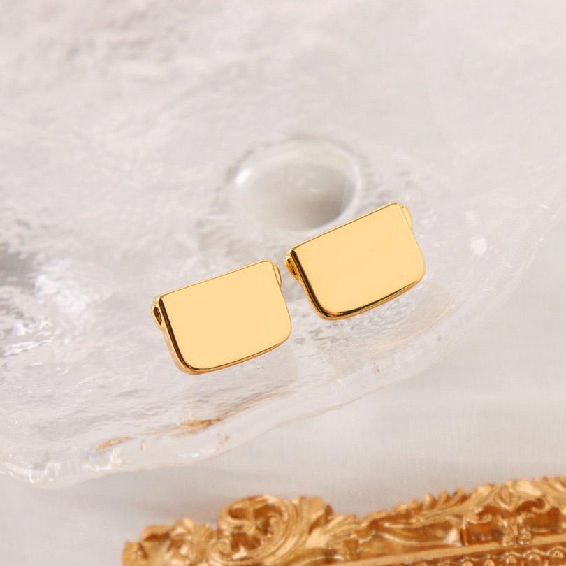 2023 New Vintage Popular Brand Earrings Luxury Jewelry for Women Fashion Square Designer Eardrop Fine Quality Women's Ear Stud