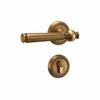 Simple Design Split Door Lock Retro Style Wooden Door Handle Safety Silent Door Lock  Indoor