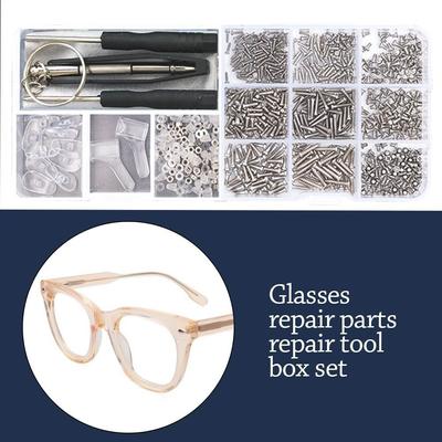 Assorted Kit Screwdriver Repair Tool Kit Glasses Sunglasses Glasses Repair Eyeglasses Repairing Set Screw Nut Repair Kit Tool