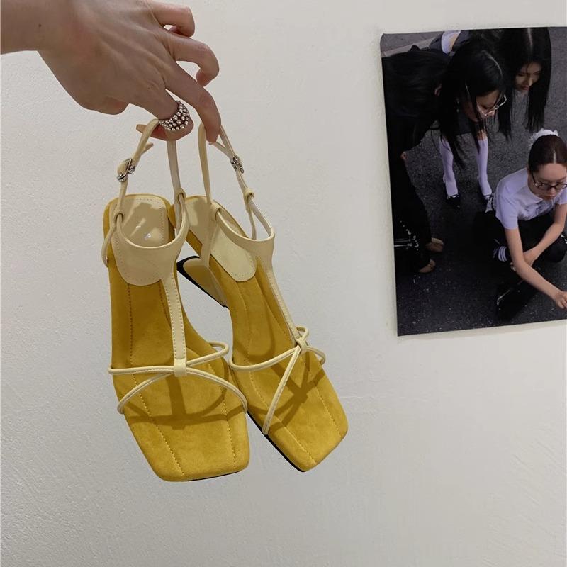 Wedge Heel Cross-strap Open-toed Sandals Women's Shoes 2025 Summer New Models Beautiful Temperament High Heels Silver Roman Shoes