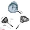 Aluminum Alloy Triangular Foldable Short Handle Fishing Net For Fly Fishing And Stream Use