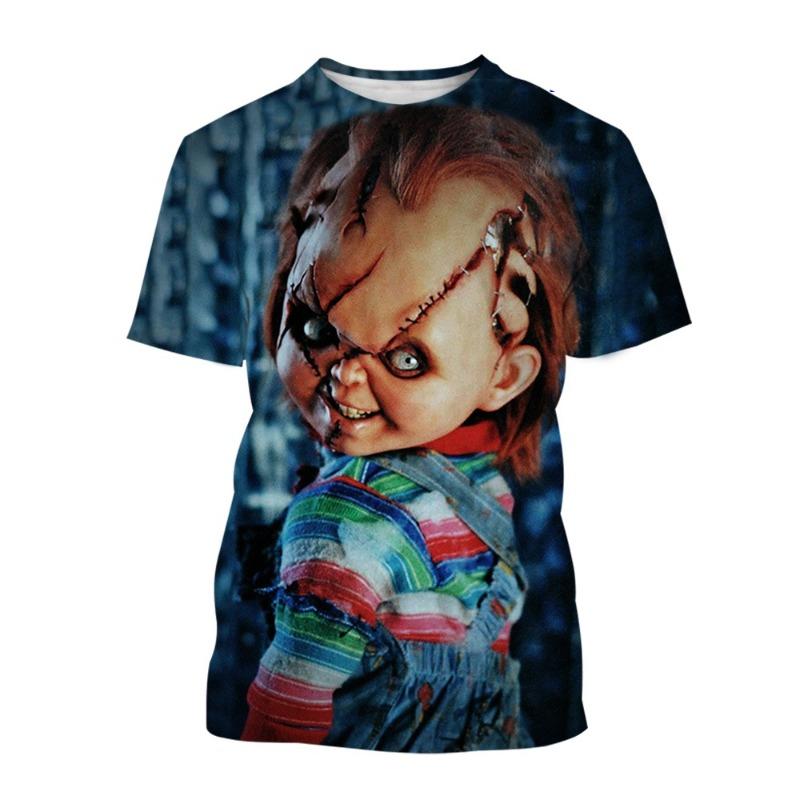 Dragon Ball GOKU Peripheral Printed T-shirt Bandai Loose Men's and Women's Summer Sweating Breathable Sports Short Sleeve