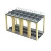 MOC Stads Bouwstenen Trein Loopbrug Onderdelen Rails Treinstation Bakstenen Spoorweg Bufferstop Modelspoorwegen Verkeerslicht Speelgoed