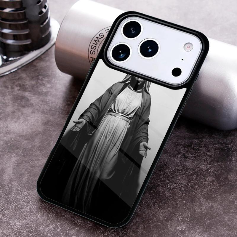 Virgin Mary Phone Case For iPhone 17,16e,15,14,13,12,11,Mini,Pro,MAX soft Silicone Cover