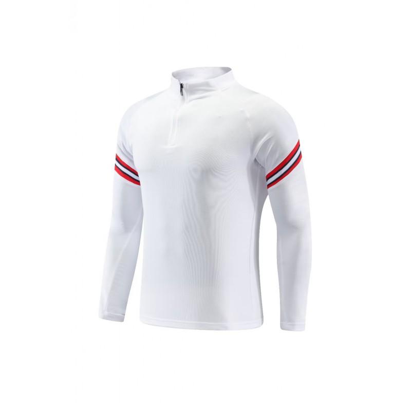 Mens Womens Soccer Training Kit Set Long Sleeve Half-Zip Hoodie Sports Jersey Uniform Breathable Quick-Dry