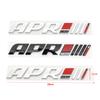 3D Chrome Black Logo APR Stage III 3+ ABS Emblem Letters Car Trunk Badge Decal For R8 RS A3 A4 Q5 APR Sticker Accessories