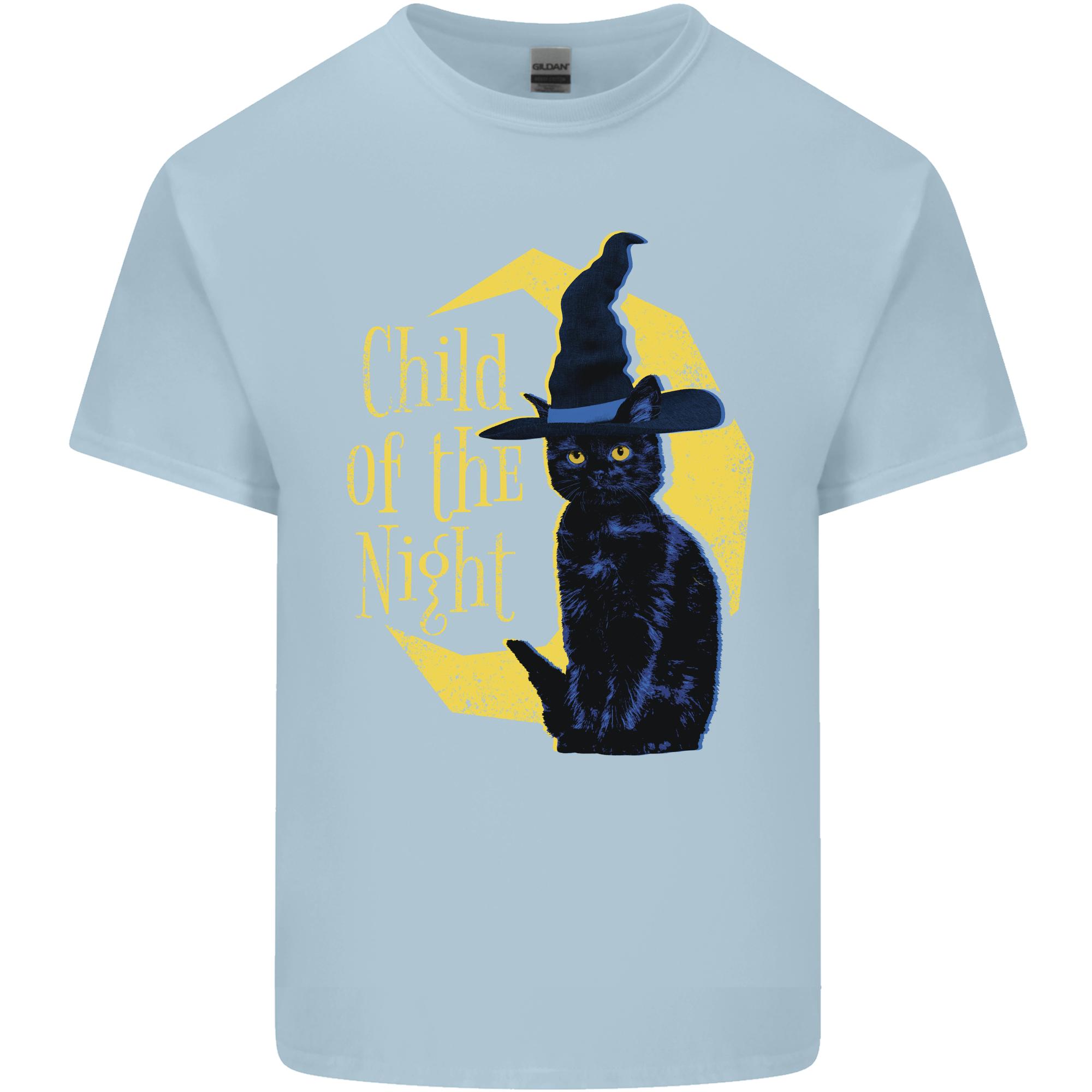 Child of the Night Halloween Black Cat Witch Unisexs Light Cotton TShirt S