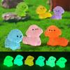 5pcs/10pcs Nightglow Puppy Ornament Home Desk Fluorescence Mini Dog Decoration Room Office Car Cute DIY Resin Ornament Crafts