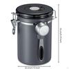 Canister with Scoop Visible Container Compact for Pantry