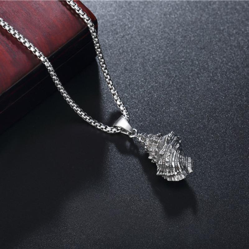 New Small Conch Pendant European and American Conch Necklace Pendant Jewelry 60CM