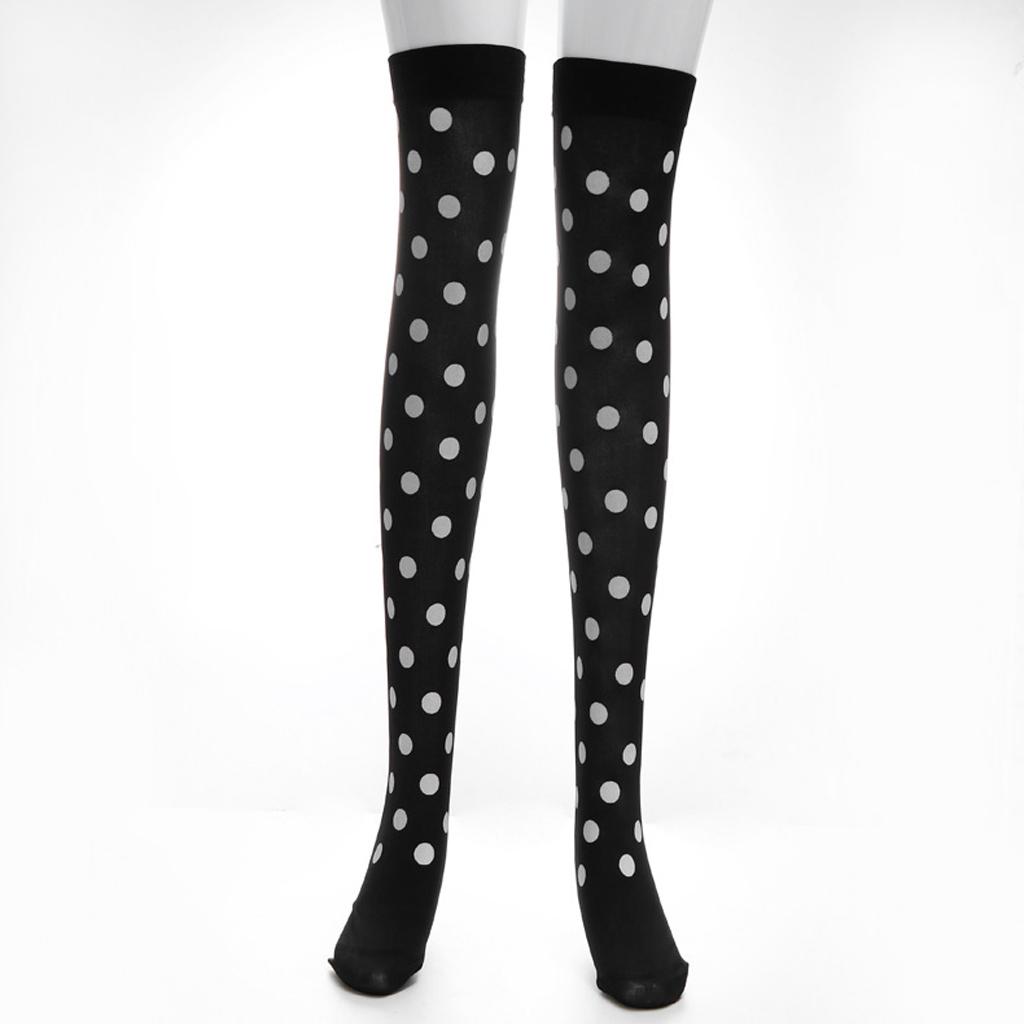 Women Girl Halloween Thigh High Long Stockings Over Knee Costume