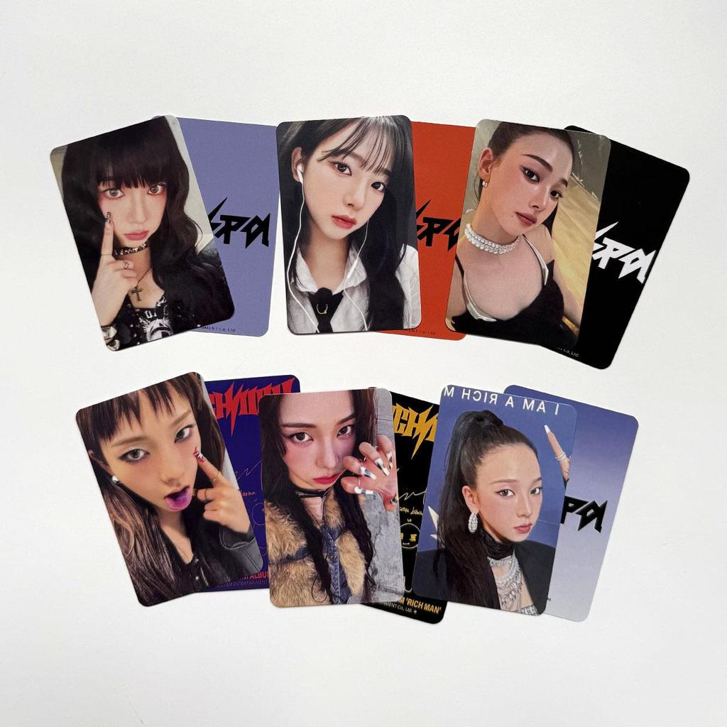 Aespa Rich Man Official Photo Card Album with Bonus WVS K4 AM Benefit Card