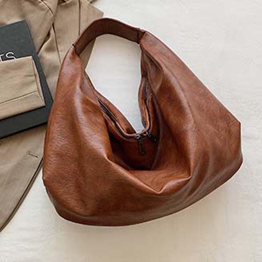 Retro Large Capacity Underarm Bag Japanese Style Versatile Commuting Handbag  School