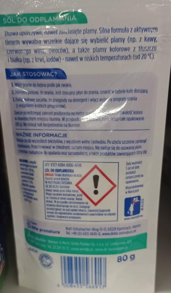 Dr. Beckmann Stain removal salt 80 g