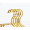 Amber Home Ultra-Lightweight Aluminum Hangers, Gold Aluminum Hangers, Closet Storage for Clothes, Suits, T-Shirts, Jackets, Coats, Dresses, and Bottom