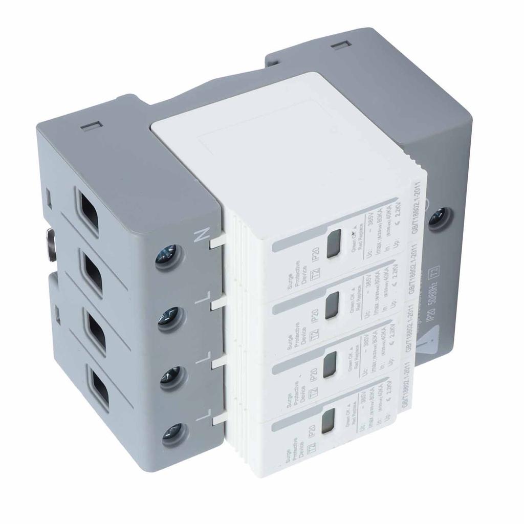 BERM Surge Protective Devices House Arrester Protector 4P 80KA SPD 2 Level BEMLY80 220V/380V